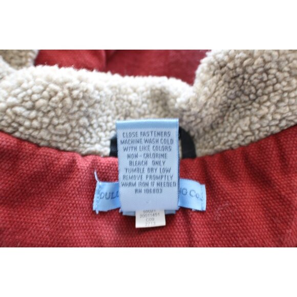 Duluth Trading Canvas Vest Mens Med Full Zip Sherpa Lined Heavy Workwear Pockets - Picture 8 of 10